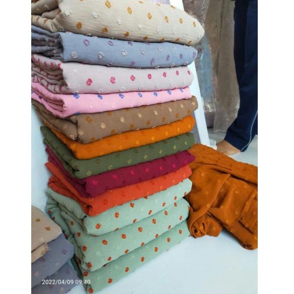 [ WIRA TEXTILE ] URAGIRI TWO TONE / URAGIRI AIRFLOW / CRINKLE DOT - TGD.15Jn22ᴰ