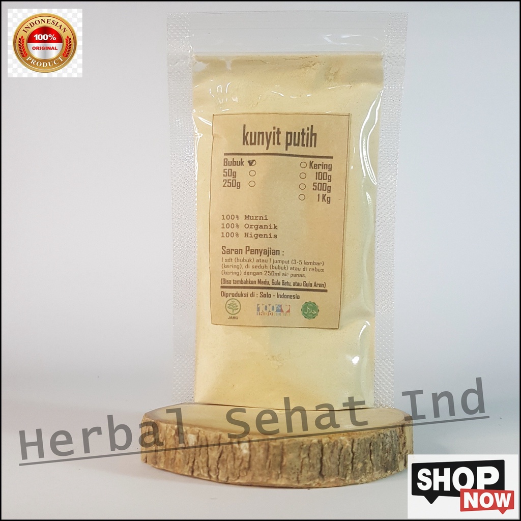 

KUNYIT PUTIH BUBUK 250 gr - Curcuma Zedoaria - MURNI EXPORT