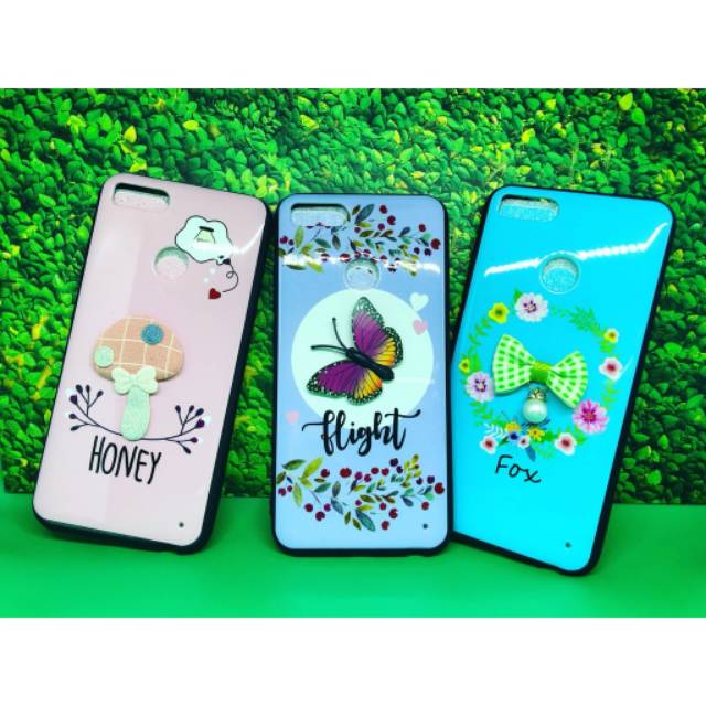 Hardcase Fuze Kilat Imut Korean Boneka Xiaomi Redmi Note 5A/Prime,  Redmi Note 5/Pro Kupu-Kupu Pita