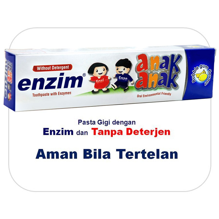 ENZIM Pasta Gigi Anak Orange / Strawberry 42g / 63g