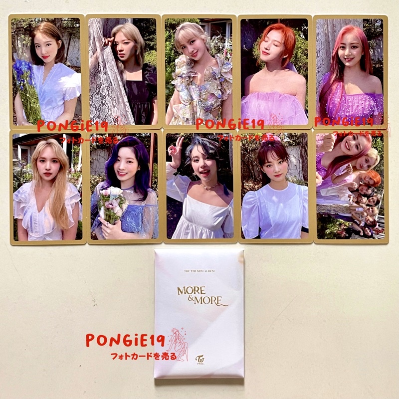 TWICE POB MORE & MORE NAYEON / JONGYEON / MOMO / SANA / JIHYO / MINA / DAHYUN / CHAEYOUNG / TZUYU