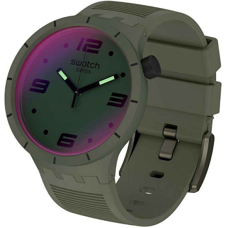 Jam Tangan Pria SWATCH SO27M105 Futuristic Green Swatch Big Bold Original Garansi Resmi