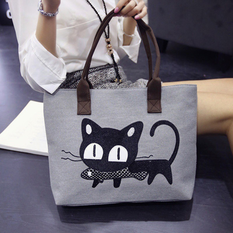 IRT 039 - Tote Bag Cat Eat Fish