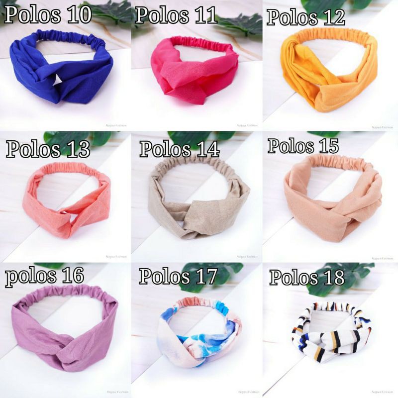 BANDO KAIN BANDANA GAYA KOREA BANDO POLOS MOTIF