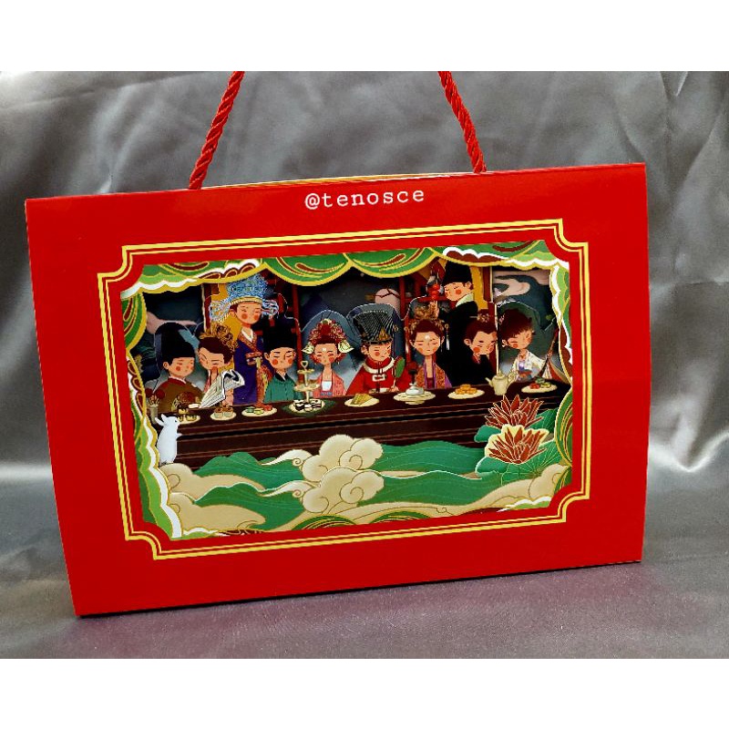 

Kotak Dus Box Mooncake Kue Bulan 75gr 100gr Case Tray 8cm Hampers