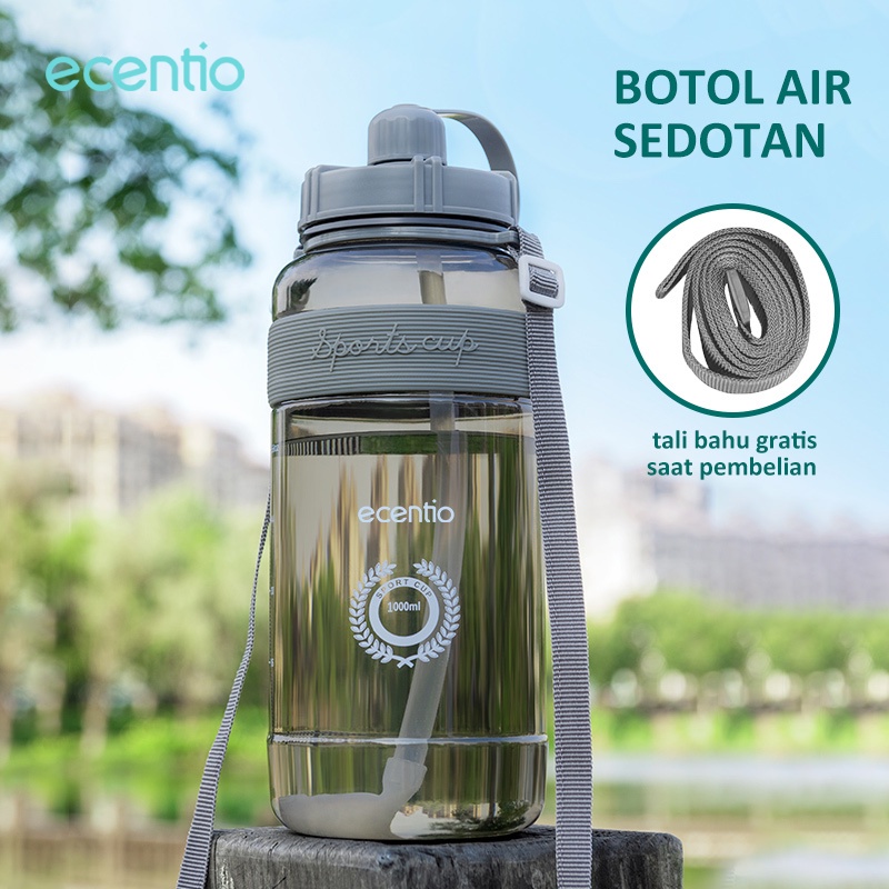 ecentio &amp; FOODI Botol Minum 750ml/1 liter/2 liter Botol Air Olahraga Bottle bpa free