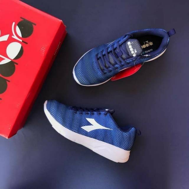 SEPATU RUNNING DIADORA X RUN LIGHT 3 BLUE PRINT/WHITE ORIGINAL STORE BNIB