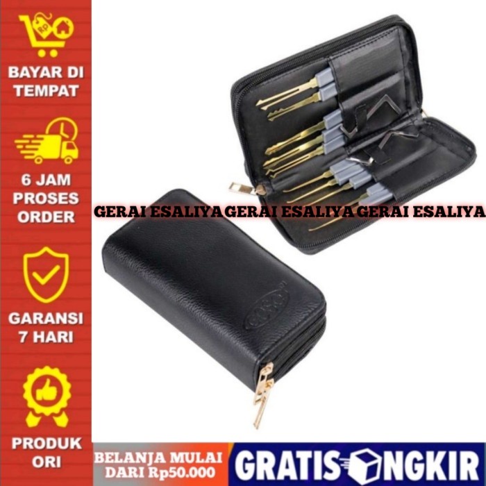 Set Alat Pembuka Gembok Pintu - 038 - Hitam