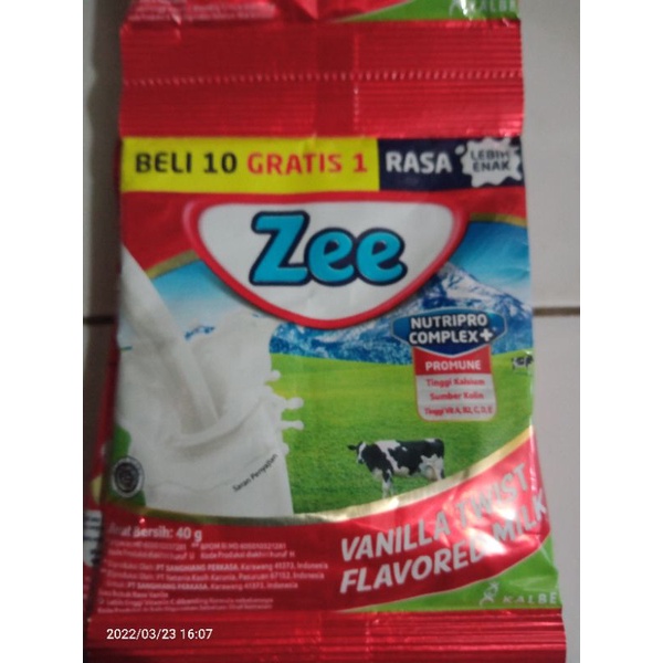 

Susu Zee Renceng 40gr x10 sachet