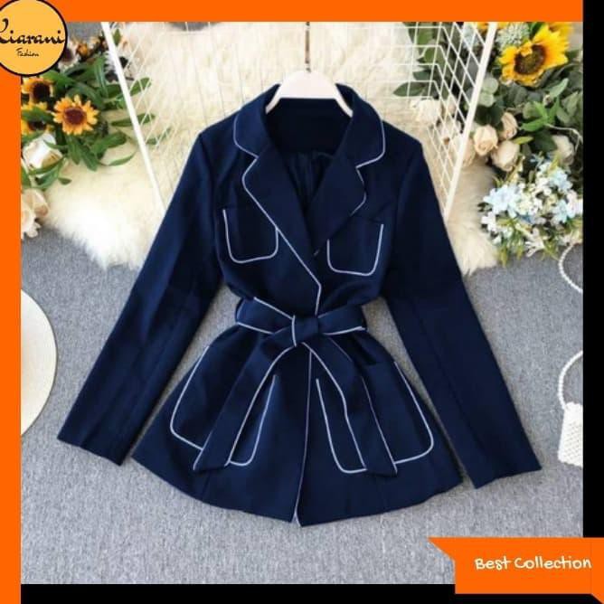 2Iu0 Atasan Cardigan Wanita 703 / Baju Cardigan Wanita 703 - Hitam Zwhd