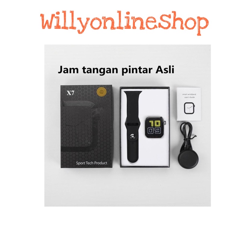 Original COD- SmartWatch Pria T500/T55 Jam Tangan Pintar Android SmartWatch Wanita X7 Original