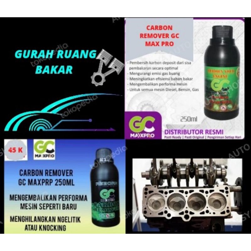 CARBON CLEANER CARBON REMOVER 250 ML GC MAXPRO UNTUK PERFORMA MESIN MOBIL BENSIN DAN SOLAR