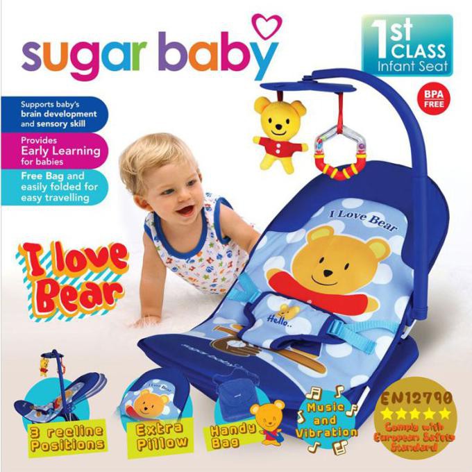 Promo Murah Bouncer Kursi Santai Bayi Fold Up Infant Seat Sugar Baby I Love Bear Shopee Indonesia