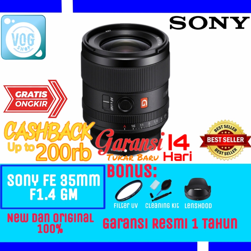 Lensa Sony FE 35mm F1.4 GM - Lensa Sony 35mm GM