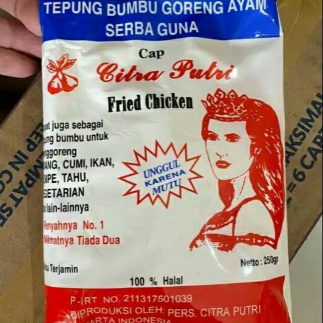 

Tepung Bumbu Serbaguna Cap Citra Putri 250 Gram