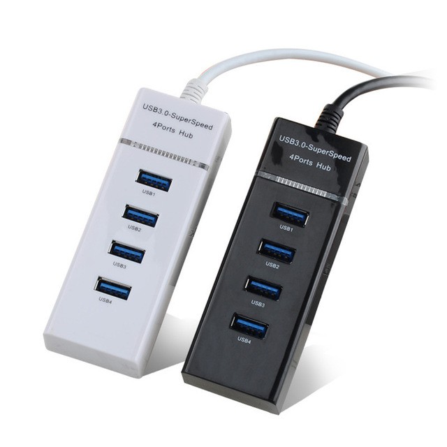 USB HUB 3.0 4 PORT KOTAK MINIMALIS  LED HIGH SPEED