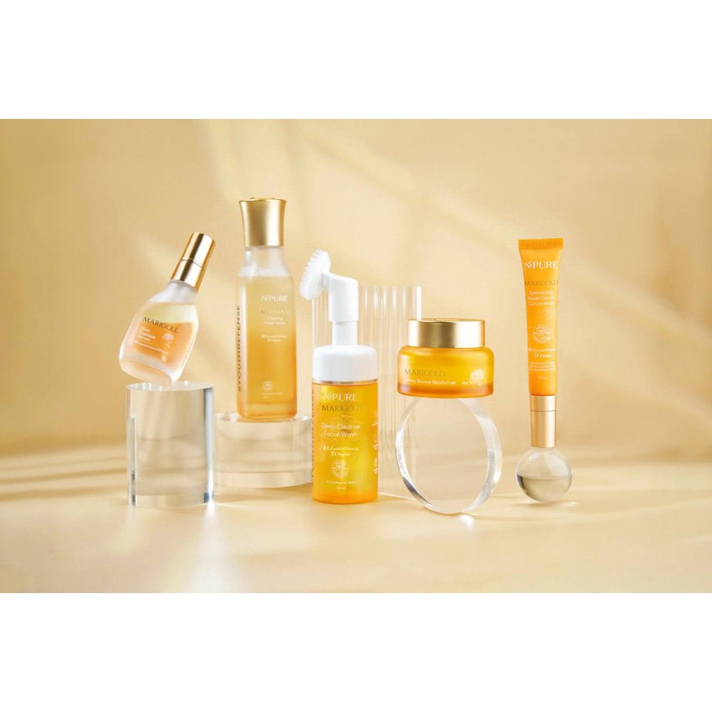 Npure Marigold Series Facial Wash, Toner, Serum, Eye serum, Moisturizer