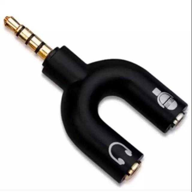 Headset Earphone Audio Splitter Sambungan Paralel Jack Headset Earphone