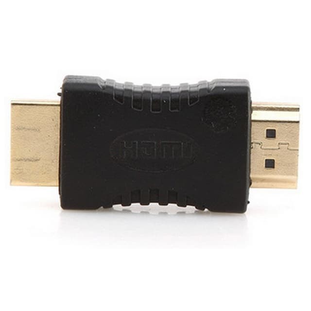 HDMI Male to Male Gender Changer Adapter Dongle HDMI M-M Cowok Gold