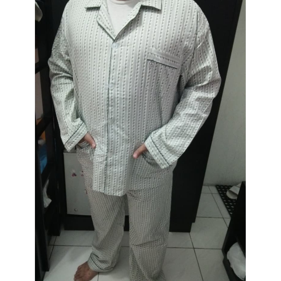 piyama baju tidur pria tangan panjang