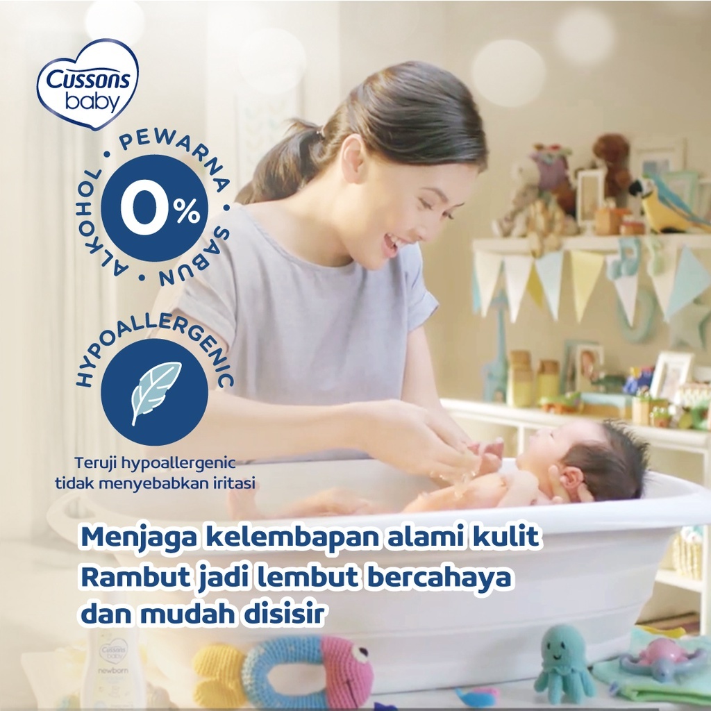 ★ BB ★ Cussons Baby Hair &amp; Body Wash - Newborn - Happy Fresh | Sabun Bayi 2in1 Refill 400ml