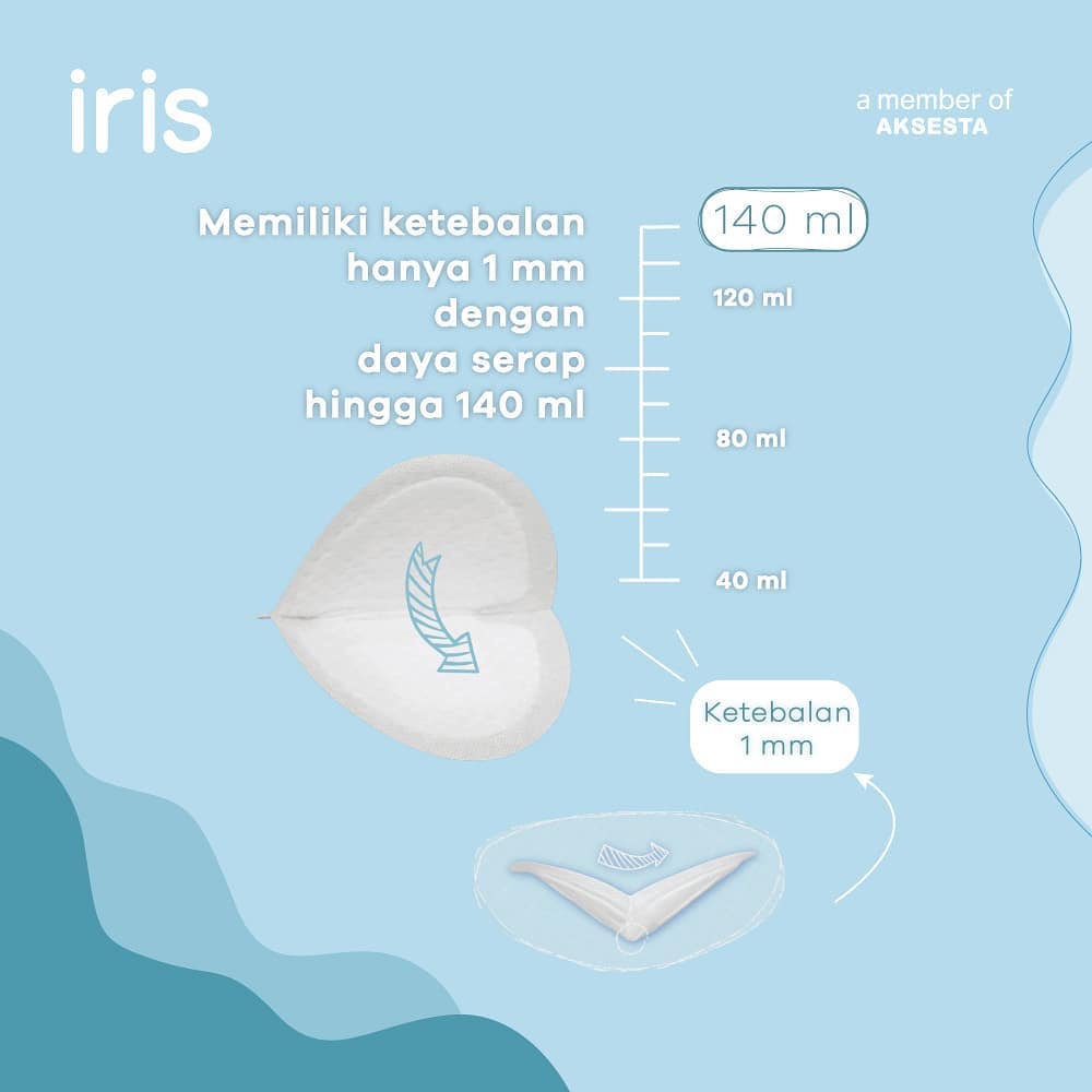 IRIS PREMIUM 3D SHAPE DISPOSABLE BREAST PAD [BEST SELLER]