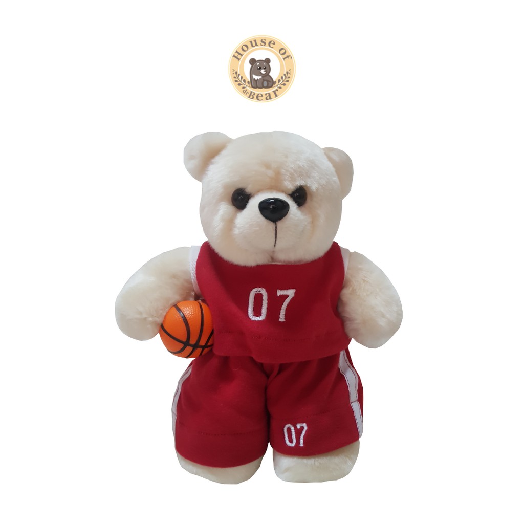Boneka Beruang Baju Basket