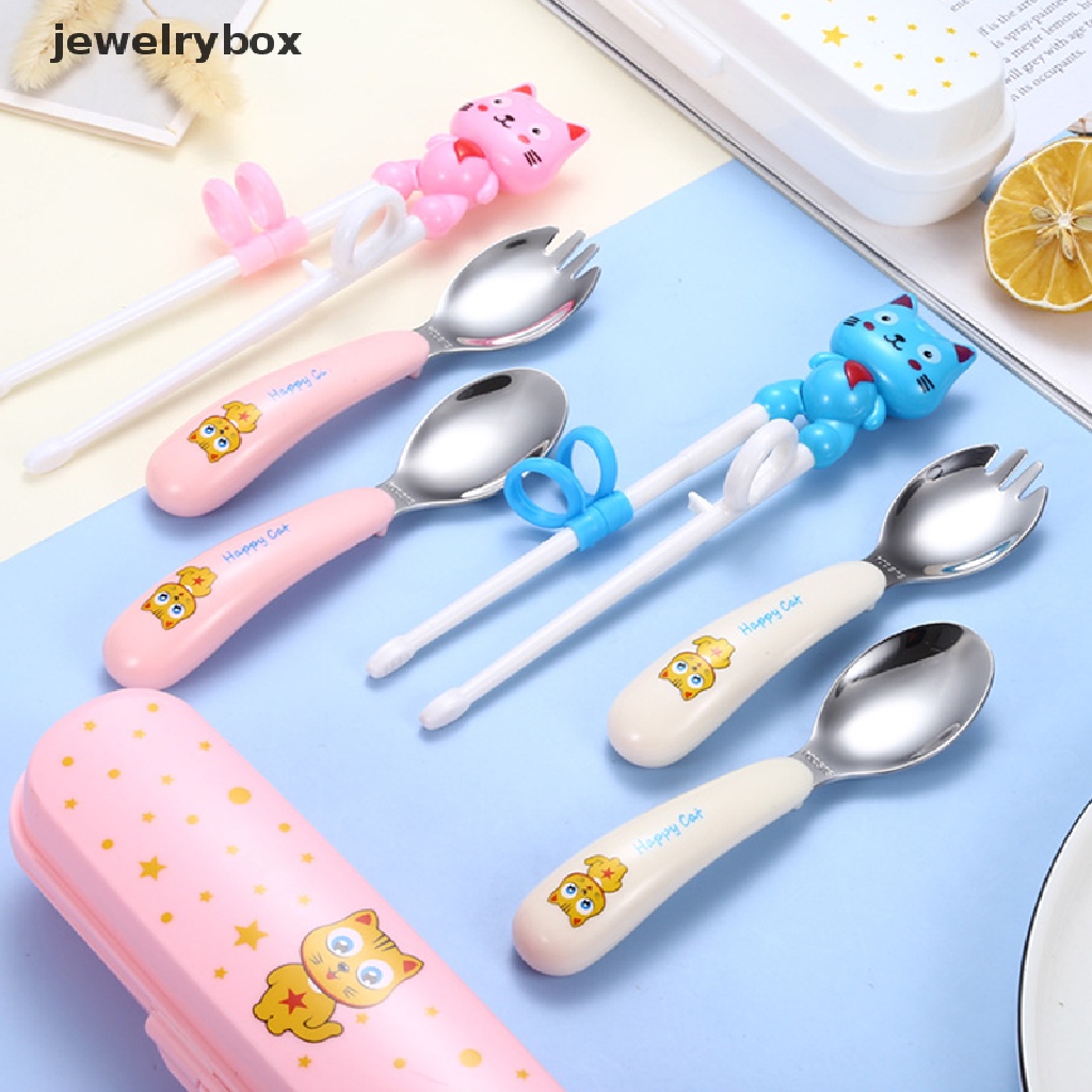 (jewelrybox) Sumpit Motif Kartun Untuk Anak Belajar Makan