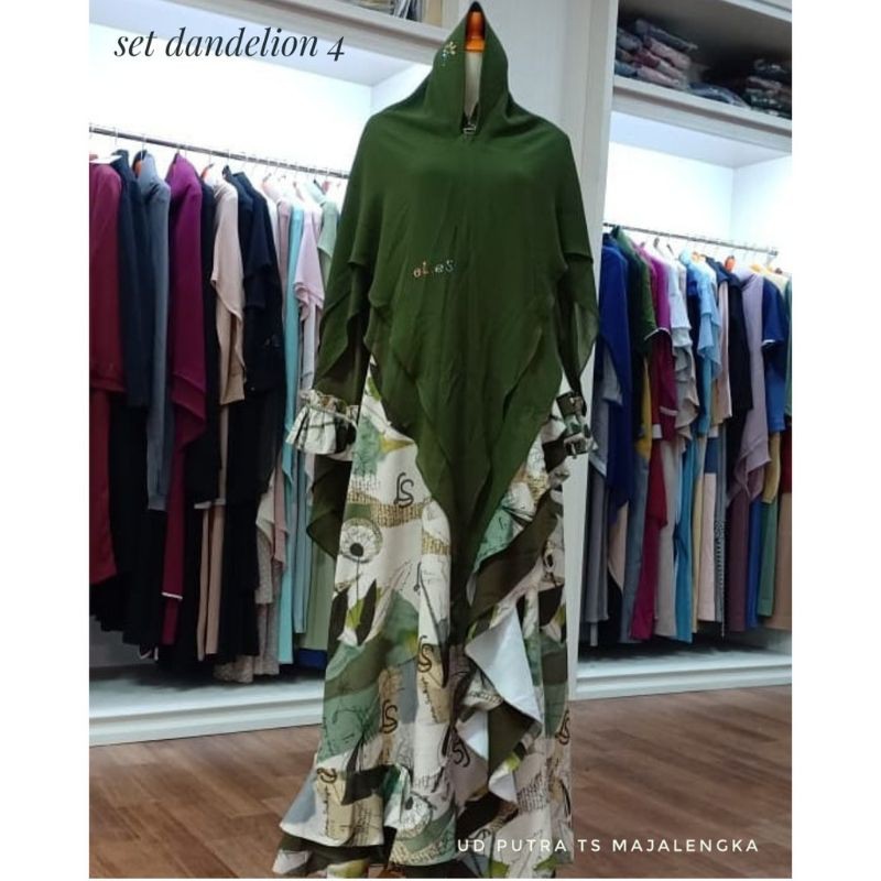 LINA SUKIJO / Set Syar'i Dandelion 4 By eLeS / Set Syar'i Premium / Set Sya'i Elegant