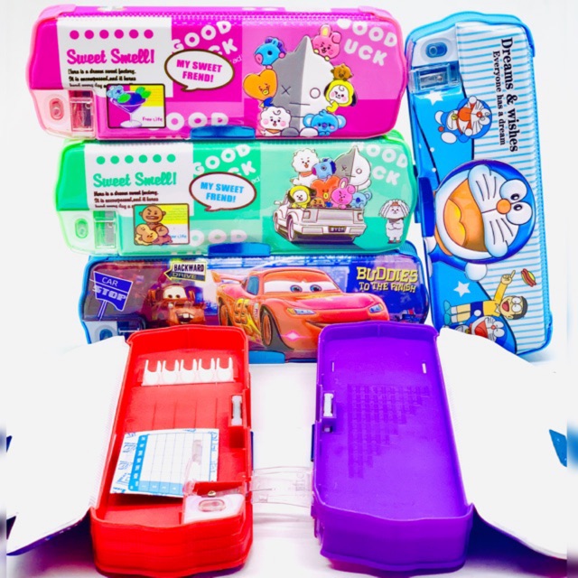 Tempat Pensil Magnet Cover Timbul 2 Sisi Fancy Good Quality Lucu-5