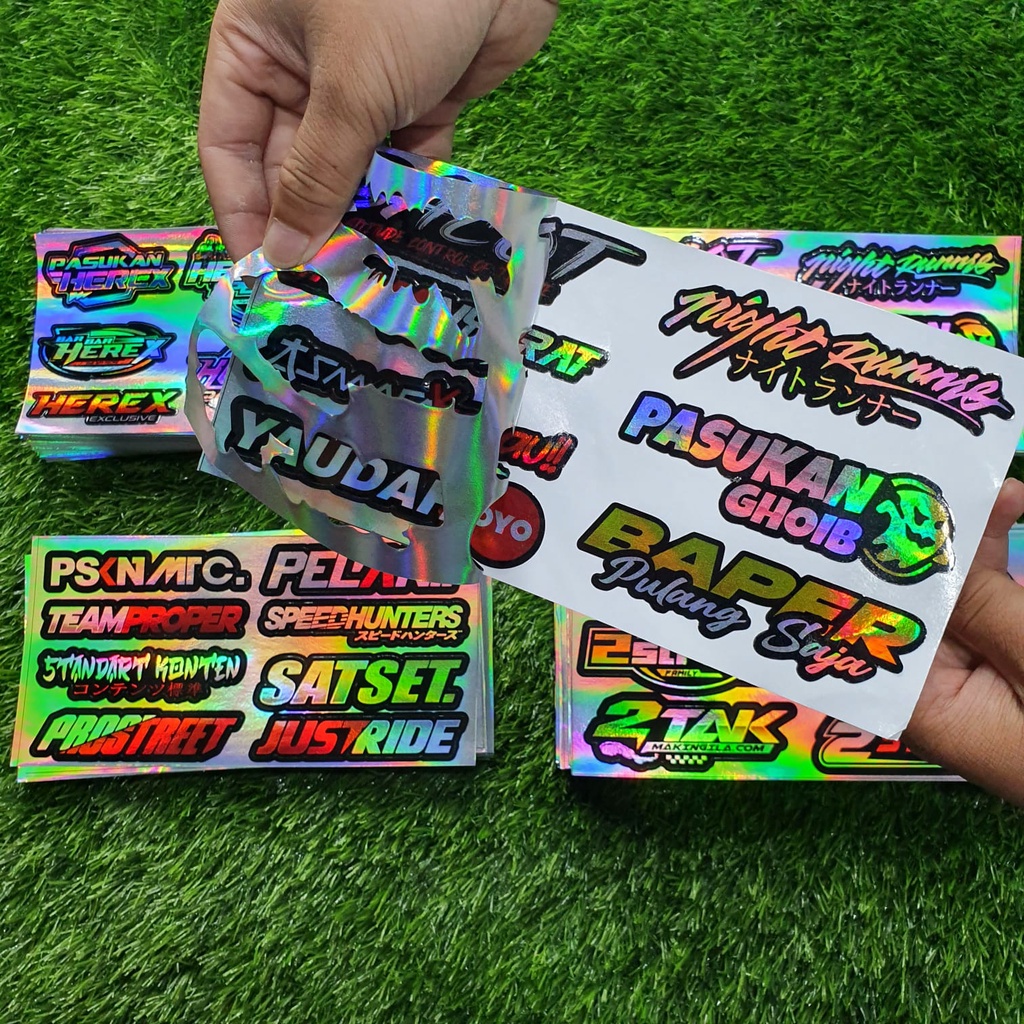 Sticker Print cutt Stiker Racing Pack stiker motor