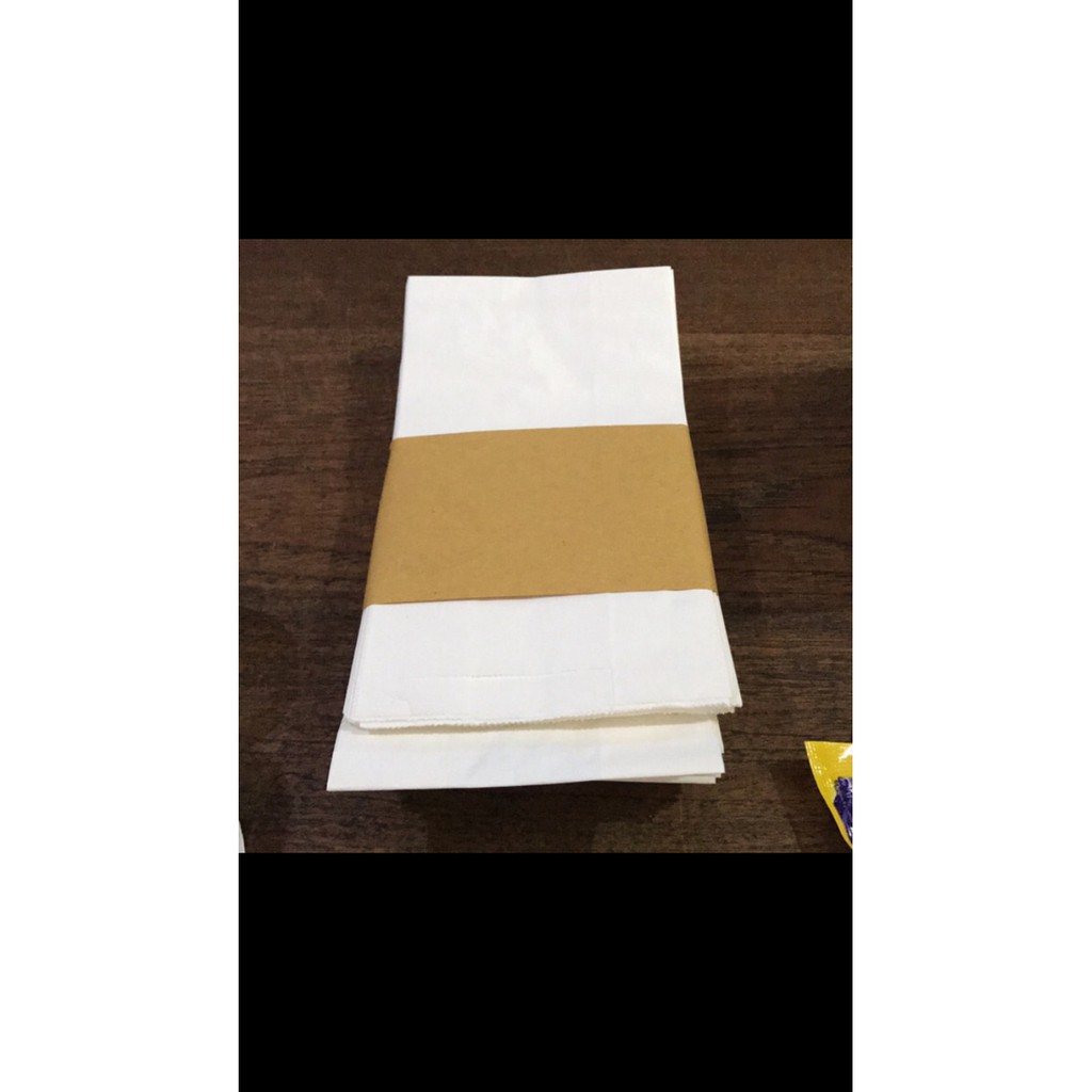 

Kantong Kertas Paperbag 12.5Cmx23.5Cm+8Cm Isi 100Lbr