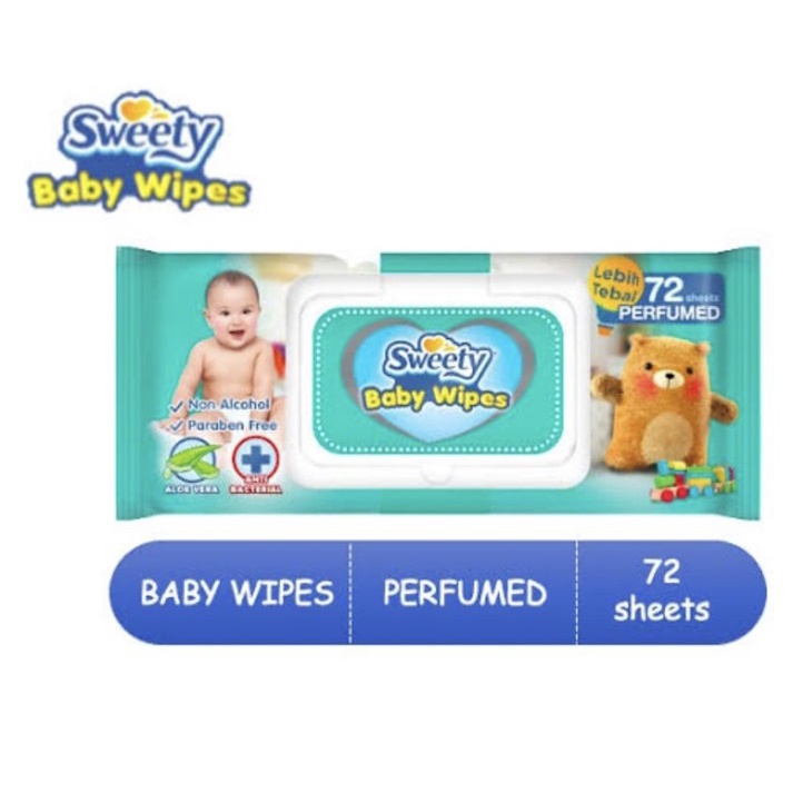 sweety baby wipes perume/non perfum e ED BARU 1223