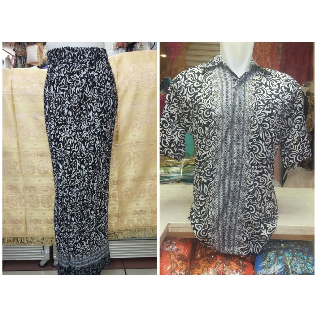 PROMO KEMEJA &amp; ROK BATIK COUPLE / SET KEMEJA ROK COUPLE / SET SARIMBIT KEMEJA ROK COUPLE