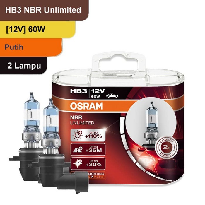 Osram Lampu Mobil Night Breaker Unlimited NBU HB3 9005NBU 12V 55W