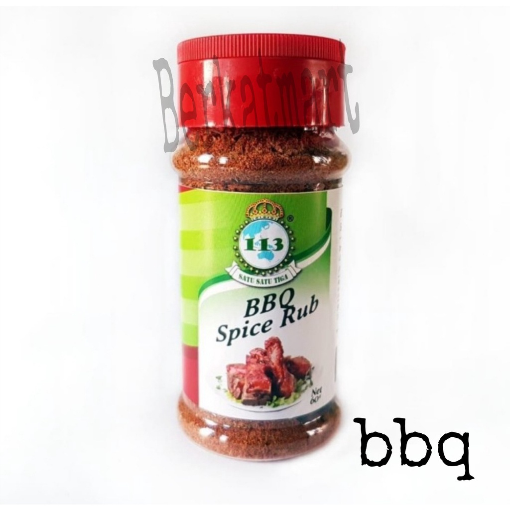 Bumbu Masak 113 Barbeque Seasoning BBQ Spice Rub Satu Satu Tiga 60gr