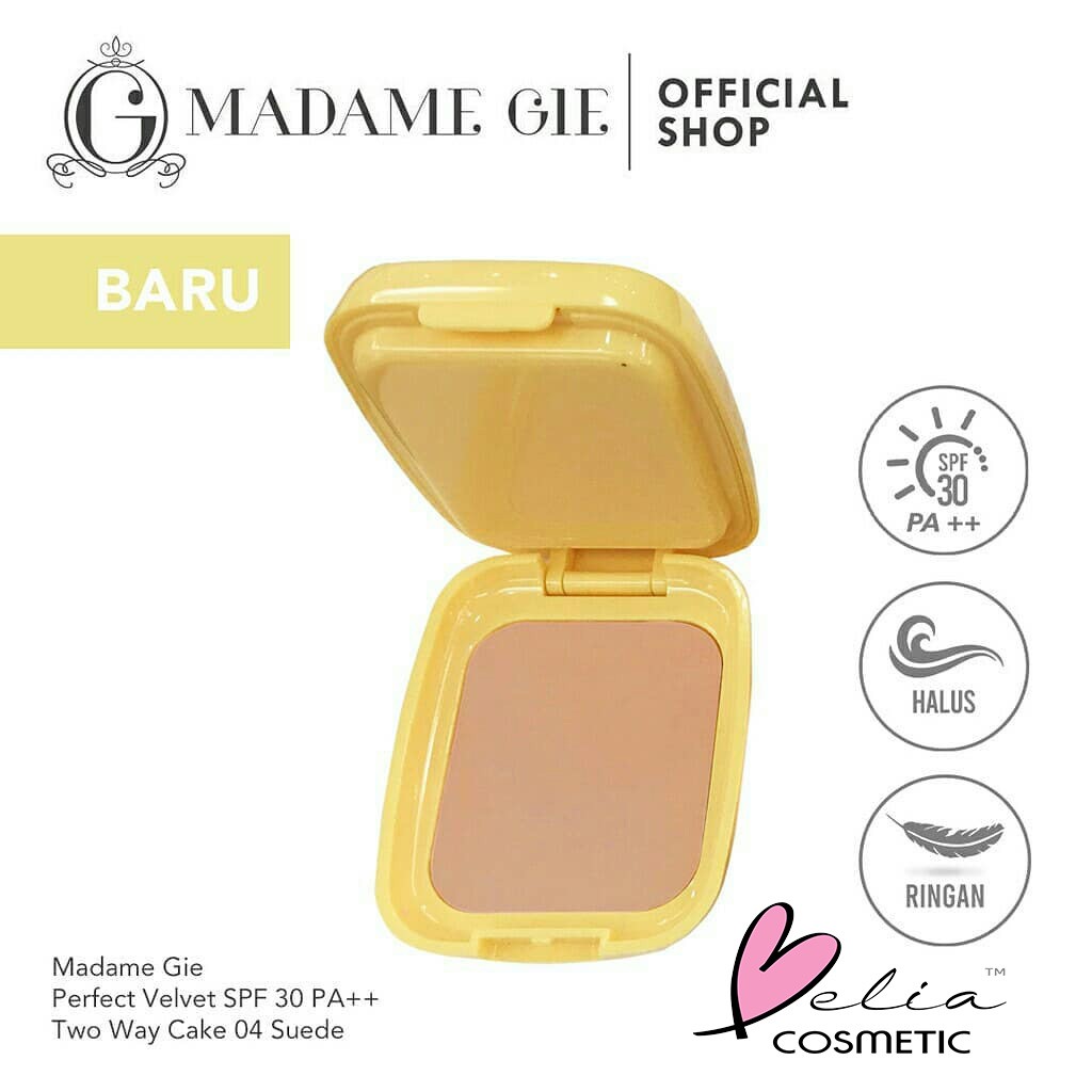 ❤ BELIA ❤ Madame Gie Perfect Velvet SPF30, PA++ Two Way Cake | Bedak Padat BPOM Madamegie