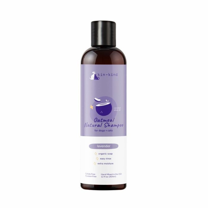 Shampoo Anjing Kin Kind Oatmeal Lavender Dog Shampoo 12oz Shopee Indonesia