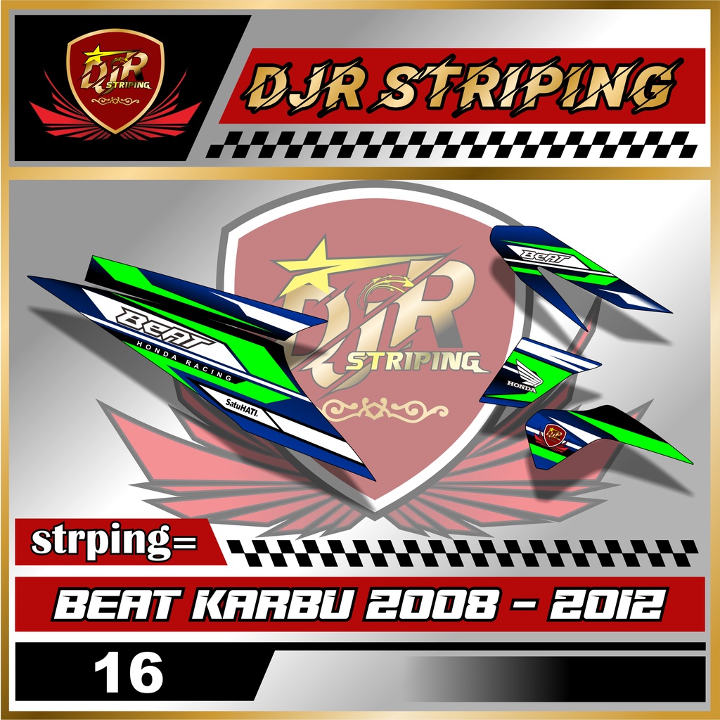 striping beat karbu 2008 2009 2010 2011 2012 variasi sticker skotlet motor