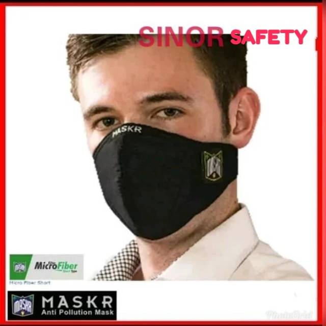 ORIGINAL Masker Micro Fiber MASKR SHORT Pendek Motor Biker No Carbon