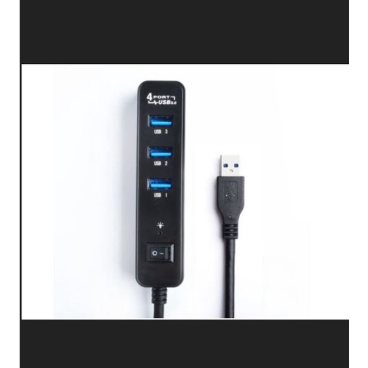 Usb 3.0 hub 4 port 5Gbps on off 1.2m cable rxd-103au3 - Terminal usb3.0 4 slot saklar 120cm kabel