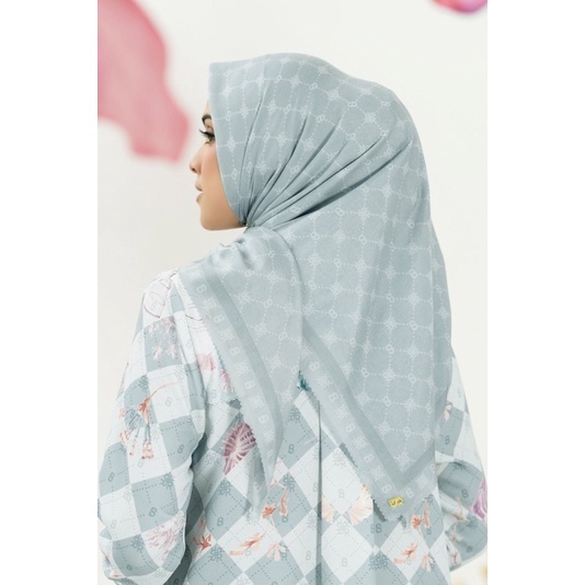 NEW BUTTONSCARVES X RIA MIRANDA MONOGRAM ICE BLUE