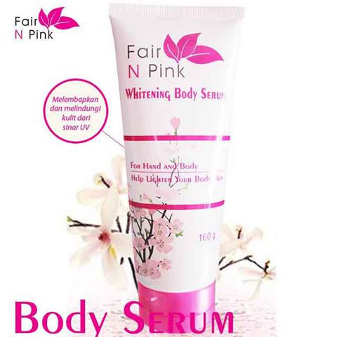 Fair n Pink Whitening Body Serum 160ML Original 100% BPOM