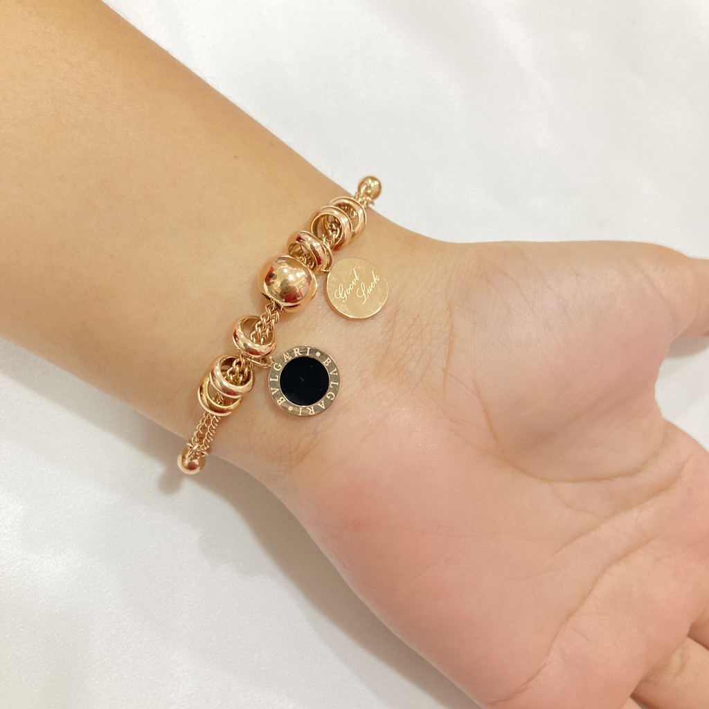 Gelang Tangan Wanita Bahan Titanium Aksesoris Fashion Korean Style