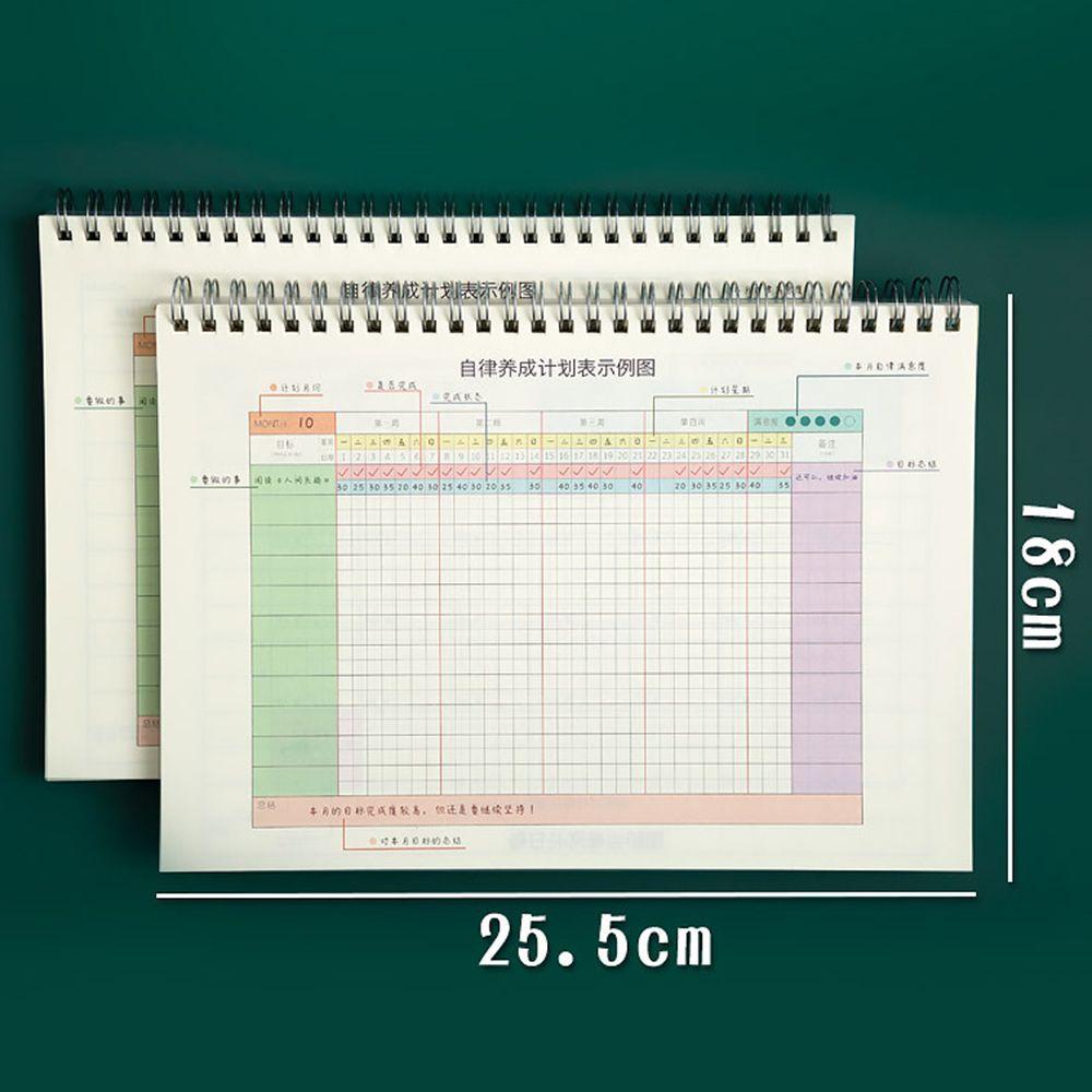 Mxbeauty Weekly Monthly Planner School Diary Notepad Jadwal Kalender Perlengkapan Alat Tulis Kantor Notebook Spiral