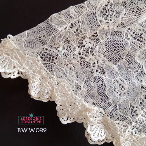 [SIAP KIRIM] ASESORIS PENGANTIN BOLERO BRUKAT CARDIGAN PESTA LACE CREAM BWW029