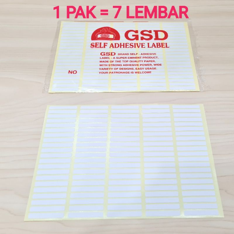 

Label Stiker Murah 99 Isi 7 Lembar