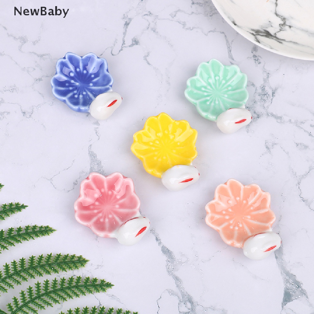 Newbaby 1pc Stand Holder Sumpit / Pen Bentuk Kelinci Bahan Keramik