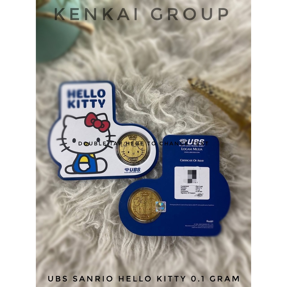 LM UBS Sanrio Hello Kitty 0.1 gram | Logam Mulia Emas 0,1 gram Hampers Kado Koin Emas