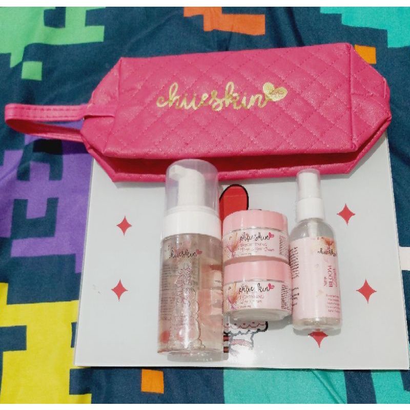 Chiie Skincare Paket Glow By Chiieskin Skincare BPOM Original Pencerah Pemutih Wajah Wanita Pria